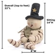 thumbnail image 5 of 22 Inch Rustic Burlap Weighted Snowman Doll by Factory Direct Craft: A Charming Addition to Your Winter Décor, 5 of 5