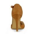 thumbnail image 3 of BLISSFUL STEP Women's Round Toe Stiletto Heel T-Strap Dress Pumps, 3 of 6