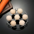 thumbnail image 2 of Huayishang Cooking Molds Stainless Steel Steamed Egg Rack Egg Rack Can Be Overlapped Double Layer, Kitchen Essentials Clearance Sale Silver, 2 of 7