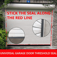 Universal Garage Door Threshold Seals Bottom Rubber Replacement