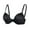 Black, variant on Exerin Women's Deep Plunge Low Cut Thick Padded Underwire Push Up Bra(34DD,Beige)