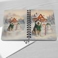 thumbnail image 4 of Hello Winter Vintage Siberian Husky Enjoys Snowy Day with Snowman Spiral Bound Journal Husky Dog Lover Gifts 5x7in Spiral Notebook - 12019, 4 of 5