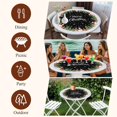 thumbnail image 7 of Black Christmas Round Tablecloth, Fitted Table Cover with Elastic for 45"-54" Round Tables, Xmas Pine Trees Snowflakes Snowman Table Cloth Outdoor Indoor Dinning Party Waterproof Tablecloths, 7 of 7