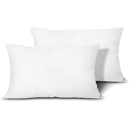 Throw Pillow Inserts, Set of 2 Lightweight Down Alternative Polyester ...