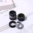 thumbnail image 4 of Avaner Silicone Wedding Ring for Men: 7 Pack 8mm Width Breathable Air Grooves Silicone Rubber Wedding Engagement Bands New Year Christmas Valentine's Day Gift, Size 9, 4 of 7