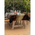 thumbnail image 2 of Outdoor Tablecloth with Umbrella Hole and Zipper, Vintage Baseball Rectangle Table Cloth 60x84 Inch Waterproof Tablecloth, Classic Sport Retro Art Wooden Picnic Table Cover for Patio Camping, 2 of 7