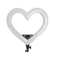 thumbnail image 1 of Luz de Relleno Lideró en forma de Corazón, Luz Deslumbrante, Ajuste de Brillo, Ranura Fija, Carga USB, Aplicaciones multifuncionales, para Fotografía, Transmisión en vivo,, 1 of 7