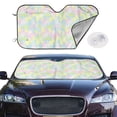 thumbnail image 2 of Kdxio Color Rabbit Print Windshield Sun Shade,UV Rays and Sun Heat Protection,Sunshade for Car Windshield,Car Shade Front Windshield - Medium, 2 of 6