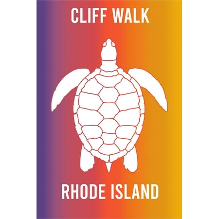 

Cliff Walk Rhode Island Souvenir 2x3 Inch Fridge Magnet Turtle Design
