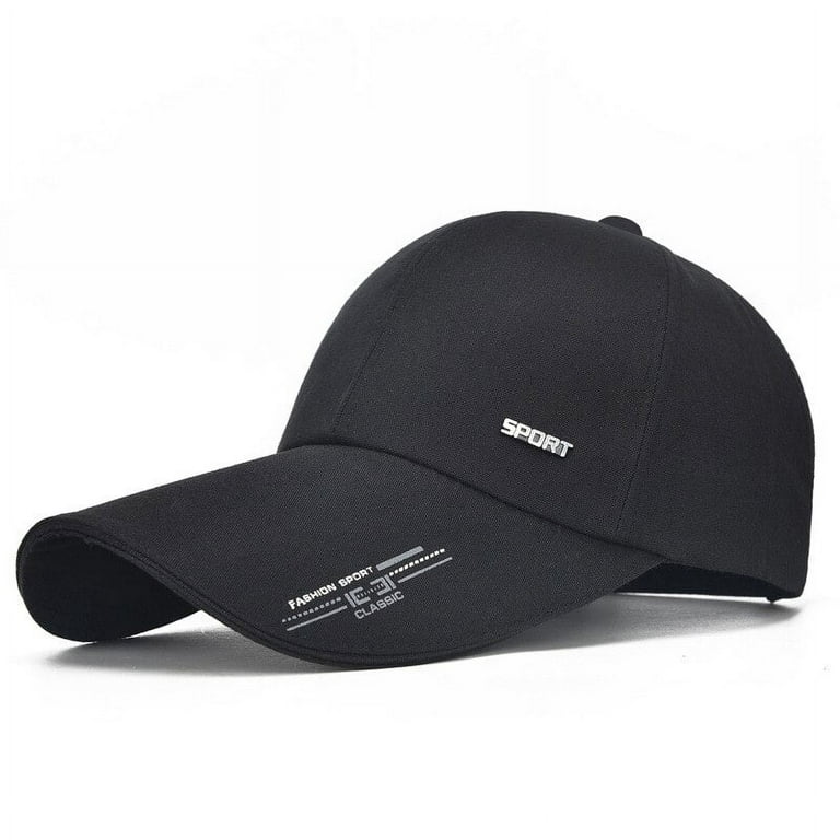 Unisex Extra Long Bill Baseball Cap Adjustable Sun Hat Large Visor
