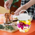 thumbnail image 2 of Clear Pickle Jar Fermentation Jar with Lids PET Pickle Jar Storage Container Chinese Pickle Jar with Water Seal Lid for Sauerkraut Canning Fermentation, 2 of 6