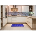 thumbnail image 6 of Ahgly Company Machine Washable Indoor Rectangle Transitional Bright Blue Area Rugs, 2' x 5', 6 of 7