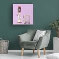 thumbnail image 3 of Canvas Wall Art - Julia Ramiro 'Winter Hot Dog.1' Wall Art for Living Room, Bedroom, or Office Décor by Trademark Fine Art - 24 x 24 Inches, 3 of 4