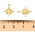 thumbnail image 3 of 2 Pcs Star Pendant Charms 304 Stainless Steel Pendants Star Charm Real 18K Gold Plated Metal Charms Pendant Pendant Decoration for Women DIY Necklace Bracelet Earring Jewelry Craft Making, 3 of 3