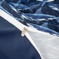 thumbnail image 4 of jejeloiu Watercolor Shark Print Twin Duvet Cover,Ocean Pattern Twin Bedding For Boys,Blue Navy,Navy Blue Reversible,2pcs,1 Duvet Cover and 1 Pillowcase, 4 of 6