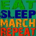 thumbnail image 3 of CafePress - Eat Sleep March Repeat Dark T Shirt - Men's Classic Graphic Cotton T-Shirt, 3 of 4