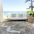 thumbnail image 6 of Addison Rugs Chantille Indoor/Outdoor Transitional Ikat Beige Washable Round Rug, 8' x 8', 6 of 6
