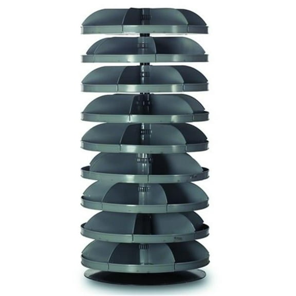 No. 95 Rotabin Storage 9 Shelf, Gray - 28 in.