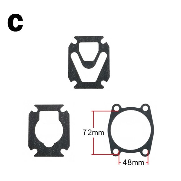 3-In-1 Air Compressor Repair Kit Cylinder Head Valve Plate Gaskets Washers Replacement Parts Professional Maintenance Tool C