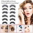 thumbnail image 2 of 30 Pairs False Eyelashes Kit - 3D 6D Volume Wispy Lashes with 6 Styles, Soft Lightweight Natural Look, Reusable Handmade Fluffy Lashes for Women Girls(Everyday/Cat Eye/Mink Effect/Party), 2 of 7
