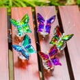 thumbnail image 4 of Cute Crystal Butterfly Figurine Decor, Handmade Glass Butterfly Statue with Crystal Ball Base, Animal Ornament Collectible Gifts for Women, Multicolor, 4 of 5