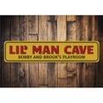 thumbnail image 1 of Lil Man Cave Novelty Decor, Metal Wall Sign - 4x18 Inches, 1 of 4