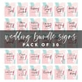 thumbnail image 5 of Koyal Wholesale Memphis Style Wedding Signs Bundle Set for Ceremony, Reception Decor Signage, 8.5 x 11", 30-Pack, 5 of 5
