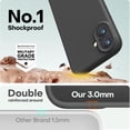 thumbnail image 4 of Funda para teléfono LOVE 3000 diseñada para iPhone 16 de 6.1 pulgadas, negra, 4 of 7