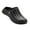 Black/Black, variant on Women's Cozy Lined Slip-On Perforated Clogs