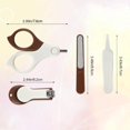 thumbnail image 5 of Baby Nail Kit, Baby Manicure Kit and Pedicure kit with Baby Nail Clipper, Scissor, Baby Nail File & Tweezer for Newborn, Infant & Toddler, Perfect for Mothers Day Gifts(Cocoa palm), 5 of 7