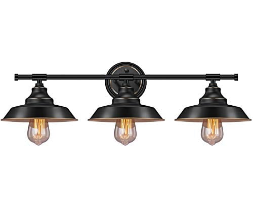 Details about   Industrial Bathroom Light Fixture Sconce Modern Vanity Black Wall Gold Retro New 