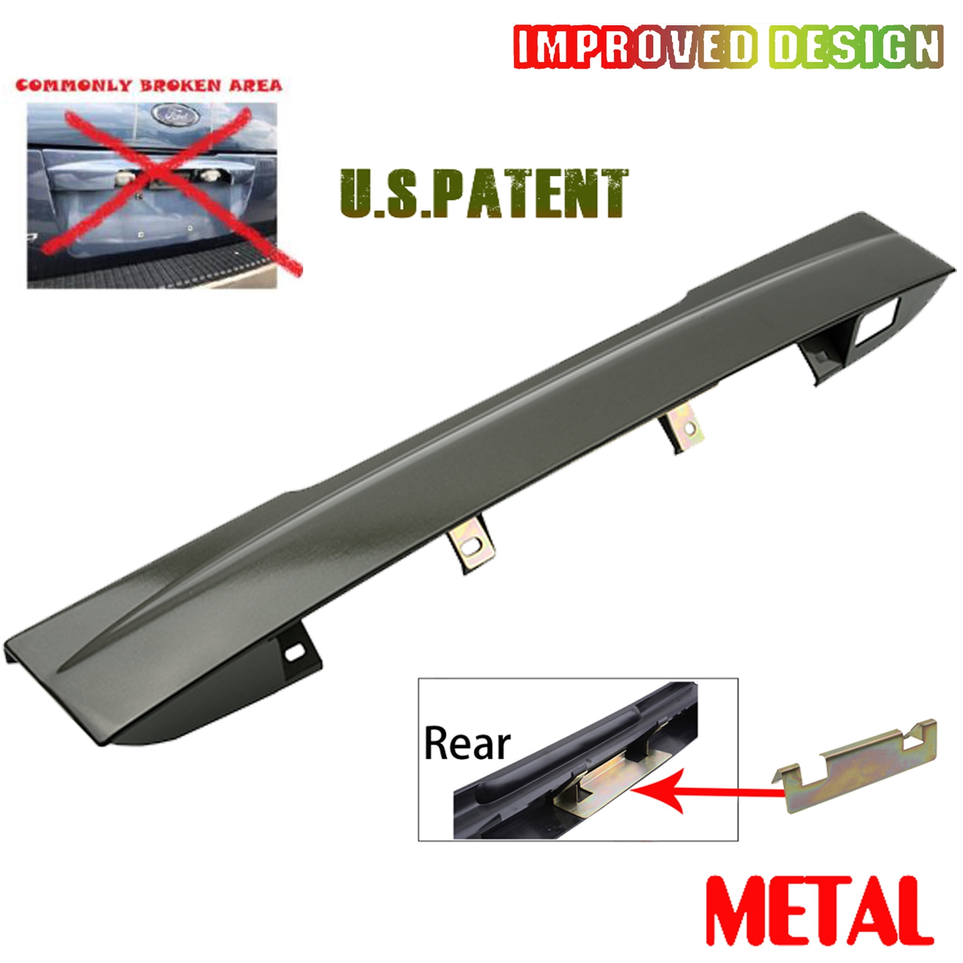 Tailgate License Plate Shield Handle Metal Bracket Rear For 02 Ford Explorer New