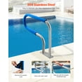 thumbnail image 3 of VEVOR Pool Rail, 31 x 22 in Pool Handrail, 220 lbs Load Capacity Heavy Duty 304 Stainless Steel Swimming Handrail, Detachable Nonslip Sleeve, Rich Accessories, for Poolside, Water Parks， Spa Centers, 3 of 9