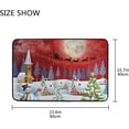 thumbnail image 6 of GZHJMY Christmas Snow Scene Doormat Non Slip Floor Mat Indoor Outdoor Entrance Kitchen Bath Garden Carpet, 23.6"x15.7", 6 of 6