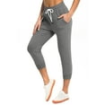 thumbnail image 4 of SPECIALMAGIC Women's Sweatpants Capri Jogger Pants Cropped Lounge Running Pants with Pockets, 4 of 7