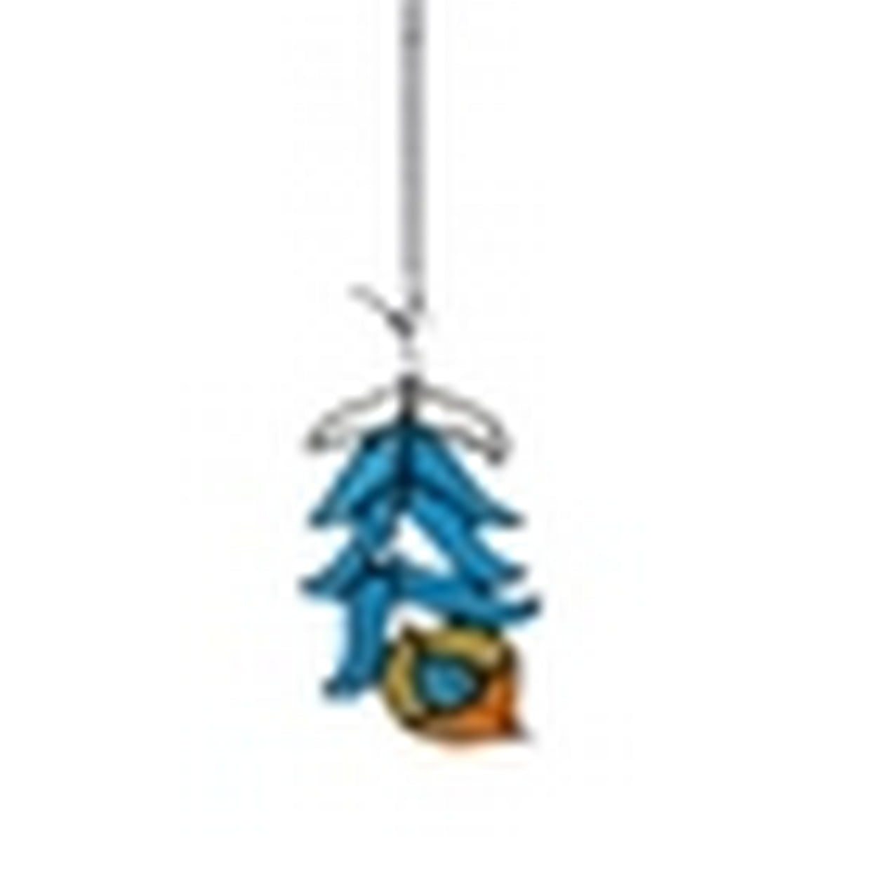 CHLOE Lighting FEATHER Tiffany-Style Stained Glass Window Panel 7" Tall