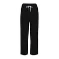 thumbnail image 6 of Womens Tear Away Pants Side Split Snap Open Bottom Sweatpants Leg Breakaway Post Surgery Pants Joggers Athletic with Pockets, 6 of 9