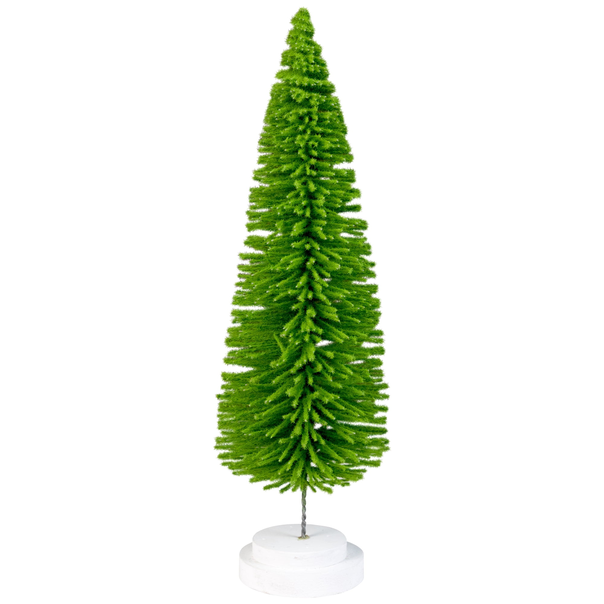 Bottle Brush Artificial Mini Christmas Tree - 14" - Fern Green