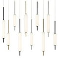 thumbnail image 2 of Rectangular Chandelier 12 Light-Antique Brass/Black Finish Eurofase Lighting 37236-038, 2 of 2