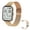 Gold, variant on 1.83 Inch Fitness Smart Watch for Men Women with Heart Rate Sleep Tracking Touchscreen Pedometer Step Counter Waterproof Metal Strap Gold