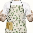 thumbnail image 2 of Beige Buffalo Skull Cactus Succulent Apron-Garden Aprons for Women with Pockets-Cotton Linen Waterproof Kitchen Cooking Gardening Aprons Adjustable for Kitchen,Cooking,BBQ and Salon 33x27 Inch, 2 of 7