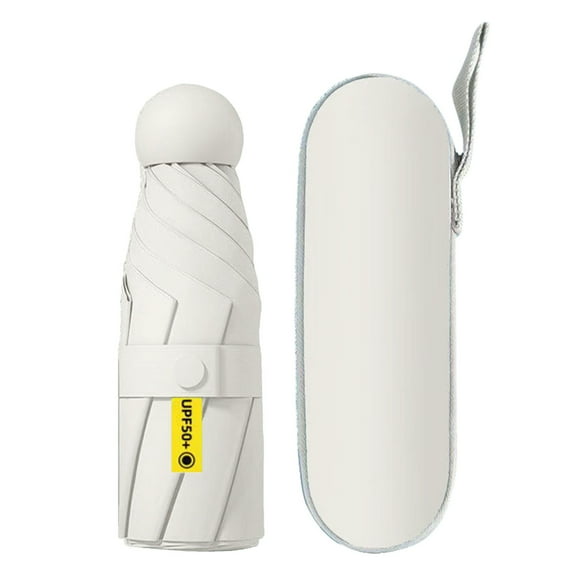 Mini Windproof Travel Umbrella - Compact Folding Umbrella for Sun & Rain Protection - Lightweight Portable Purse Umbrella for Women & Men (Multiple Colors, Includes Carrying Case)