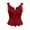 Wine, variant on Kaemgyyd Renaissance Corset Tops for Women Satin Silk Drawstring Corset Vest Medieval Tie-Up Body Shaper Corsets Top