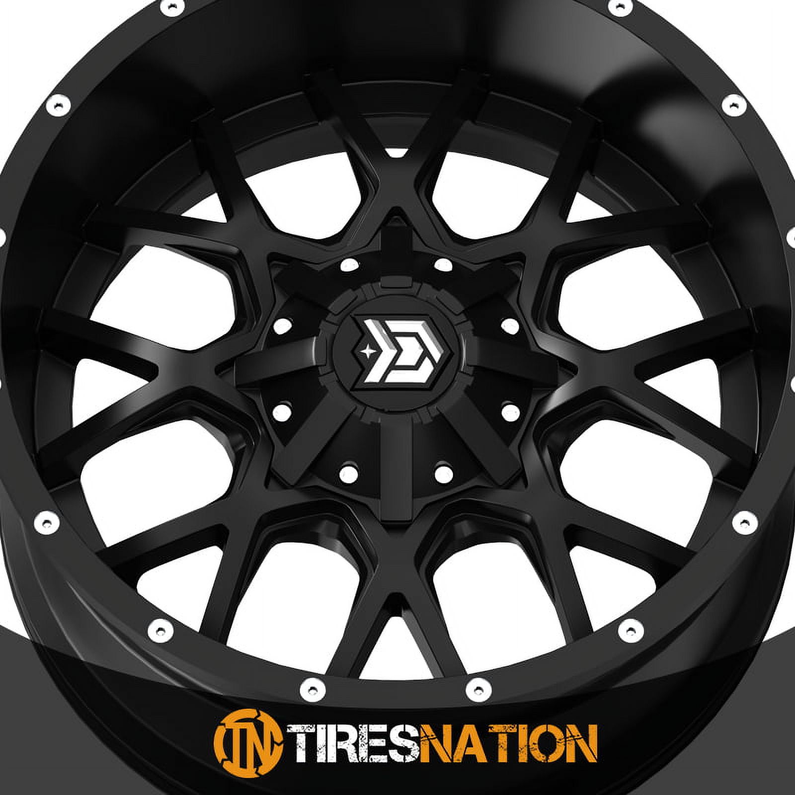 Starwheel 曼荼羅　フレーム付き　特大 Dropstars 645B Satin Black Milled 18