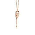 thumbnail image 2 of Angara Natural Diamond Heart Pendant Necklace in 14K Rose Gold for Women – April Birthstone Jewelry | Heart Shaped Diamond Pendant Necklace, 2 of 10