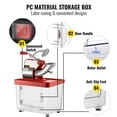 thumbnail image 6 of 110V Commercial Ice Shaving Machine, 300W Dual Blade Ice Crusher, ETL Approved 440LBS/H Stainless Steel Snow Cone Maker with Safety Switch, 6 of 7