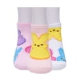 thumbnail image 3 of PEEPS Girls No Show Socks, Gift Box, 3 pairs, Pastel Colors, 3 of 6