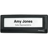 Fellowes Mfg. Co. Mesh Partition Additions Nameplate, 9 1/4 X 5/8 X 3 3/8, Black