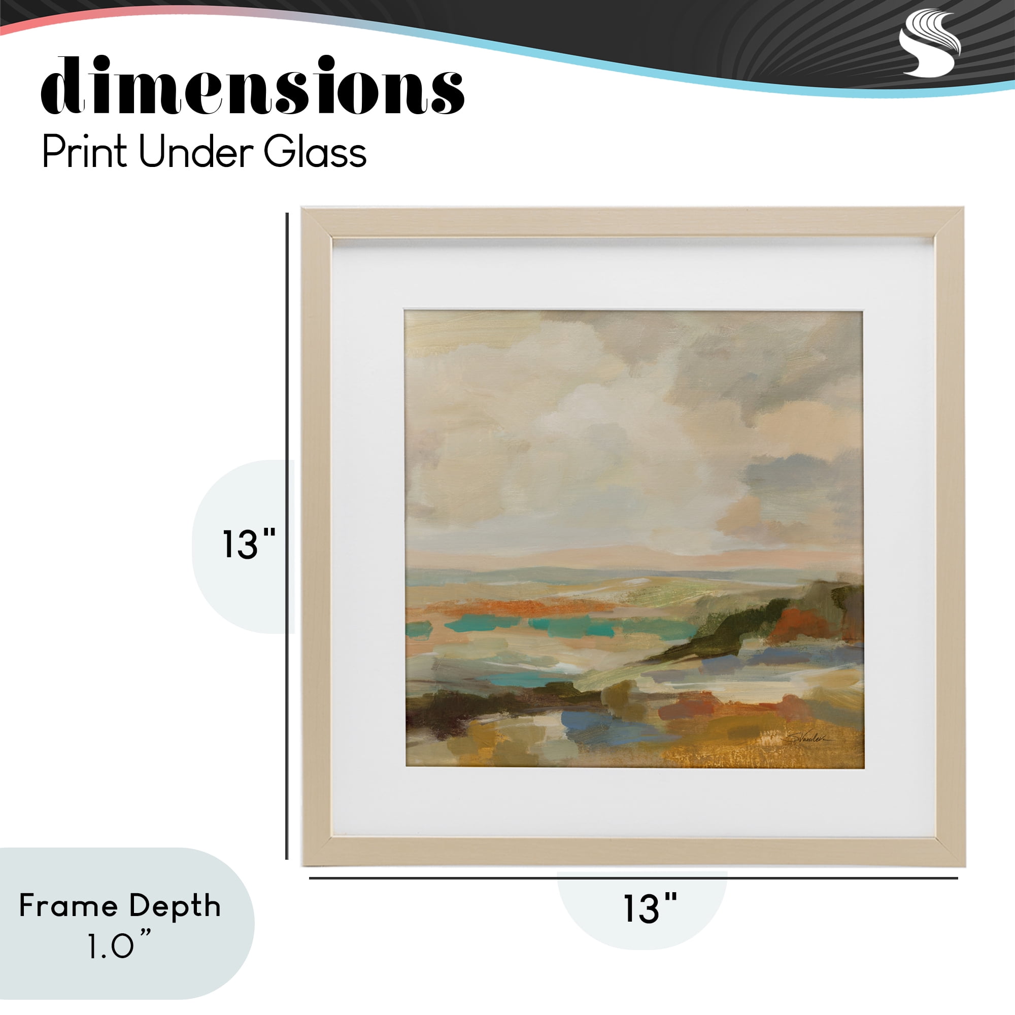 Stupell Industries Muted Harmony Palette Birch Framed Print Under Glass, design by Silvia Vassileva