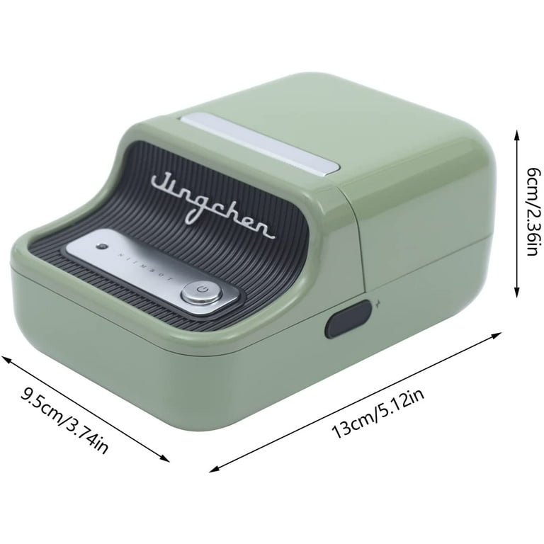 Miumaeov USB Mini Bluetooth Thermal Shipping Label Printer for 50x30mm  Thermal Printers for Shipping Packages Business Clothing Home Barcode QR  Code Green 